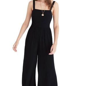 Madewell smocked crop jumpsuit size 4